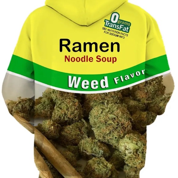 Men’s Ramen noodle hoodie 4X new - Picture 4 of 5